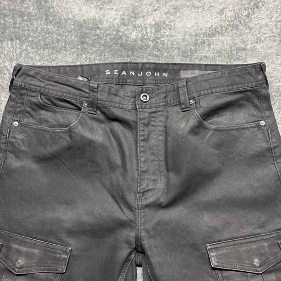 Vintage Sean John Jeans Mens 38x28 Black Denim - Picture 2 of 11